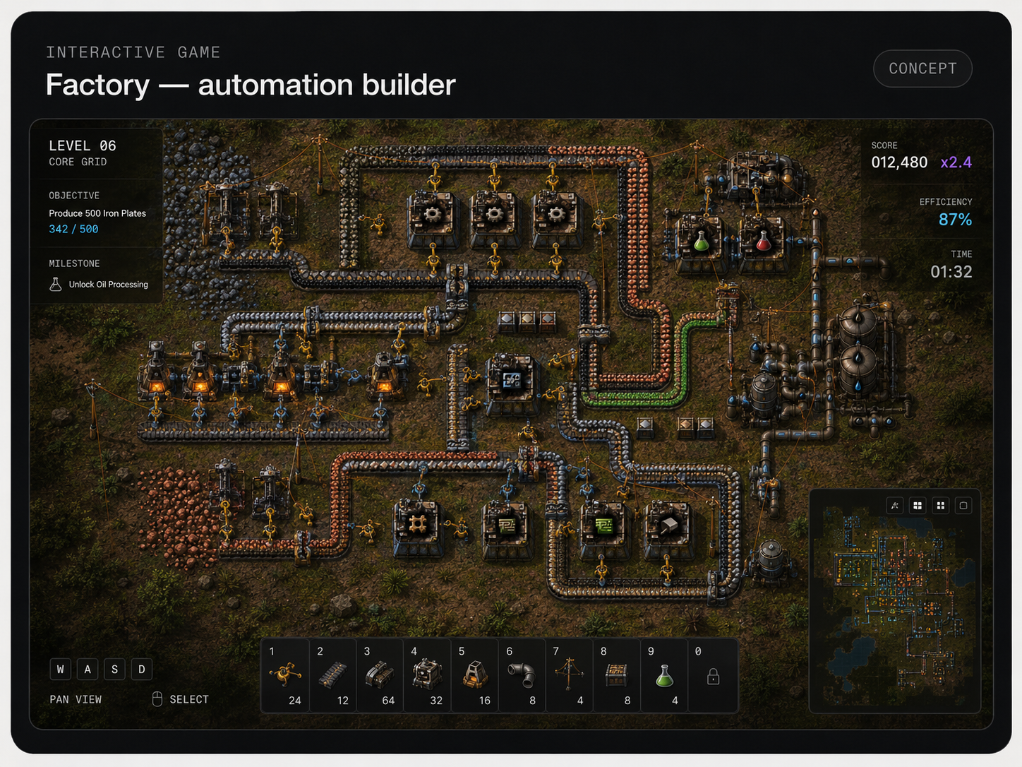 Factory — automation builder, an in-development game by Broken Innovations LTD.